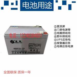 圣阳蓄电池SSP12-12免维护12V12AH EPSUPS直流屏应急设备专用包邮