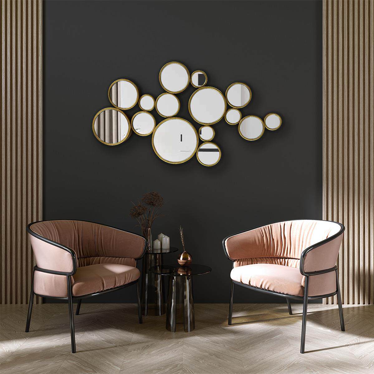 欧式代关简约艺术镜子餐厅客厅沙发背卧室壁无品牌/饰玄墙面景装