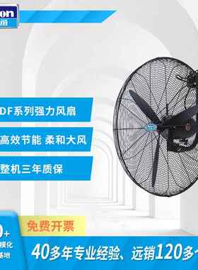 Deton风扇DF工业壁挂扇挂墙三档调速牛角电风扇26寸DF650-TW