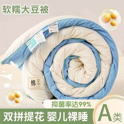冬被a类大豆被二合一拉链款子母被AB版被芯水洗棉超柔软