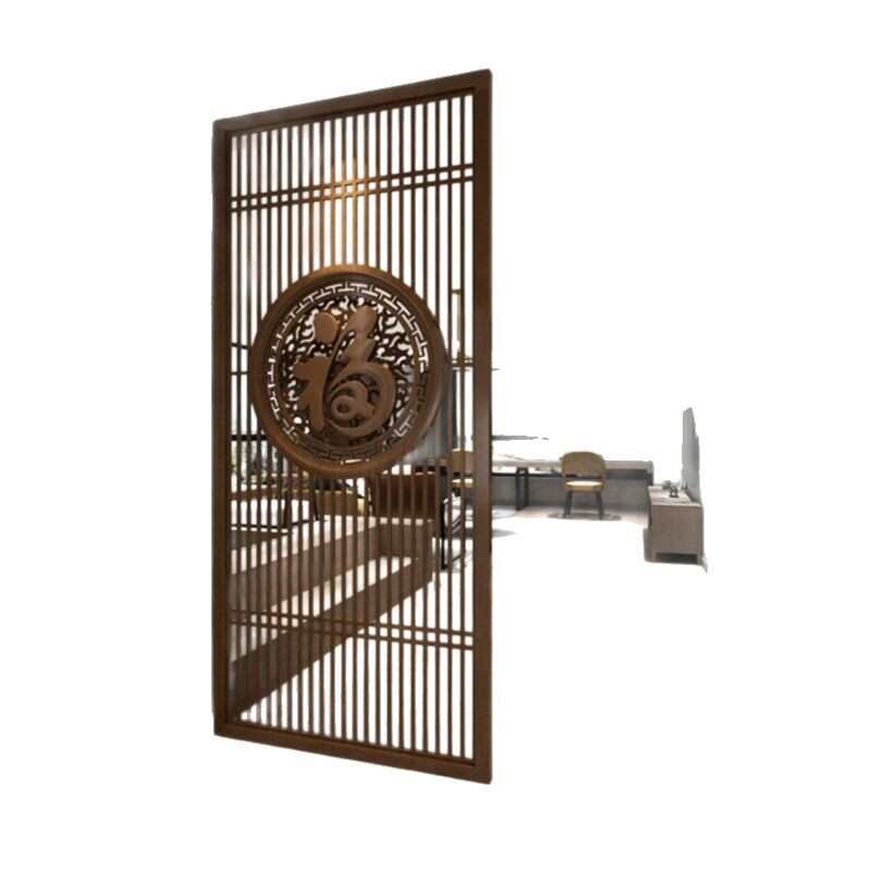 新中式玄关隔断实木雕刻客厅现代简约遮挡家用福字玄关入户门屏风