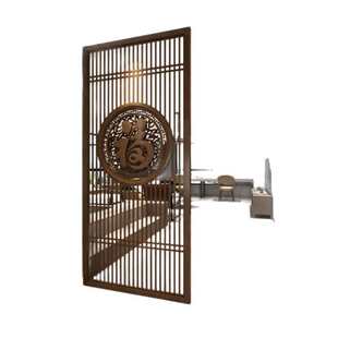 新中式玄关隔断实木雕刻客厅现代简约遮挡家用福字玄关入户门屏风