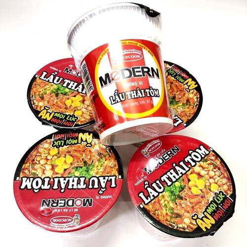 越南Acecook Modern冬阴汤泡面 海鲜泡面Mi lau Thai 65g杯面