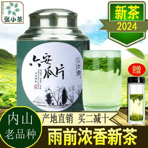 2025年新茶现货500g家庭罐装雨前一级绿茶散装浓香春茶