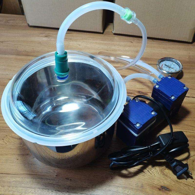 消泡机树脂滴胶家用玻璃密封罐电动密封桶除泡器抽真空不锈钢小型