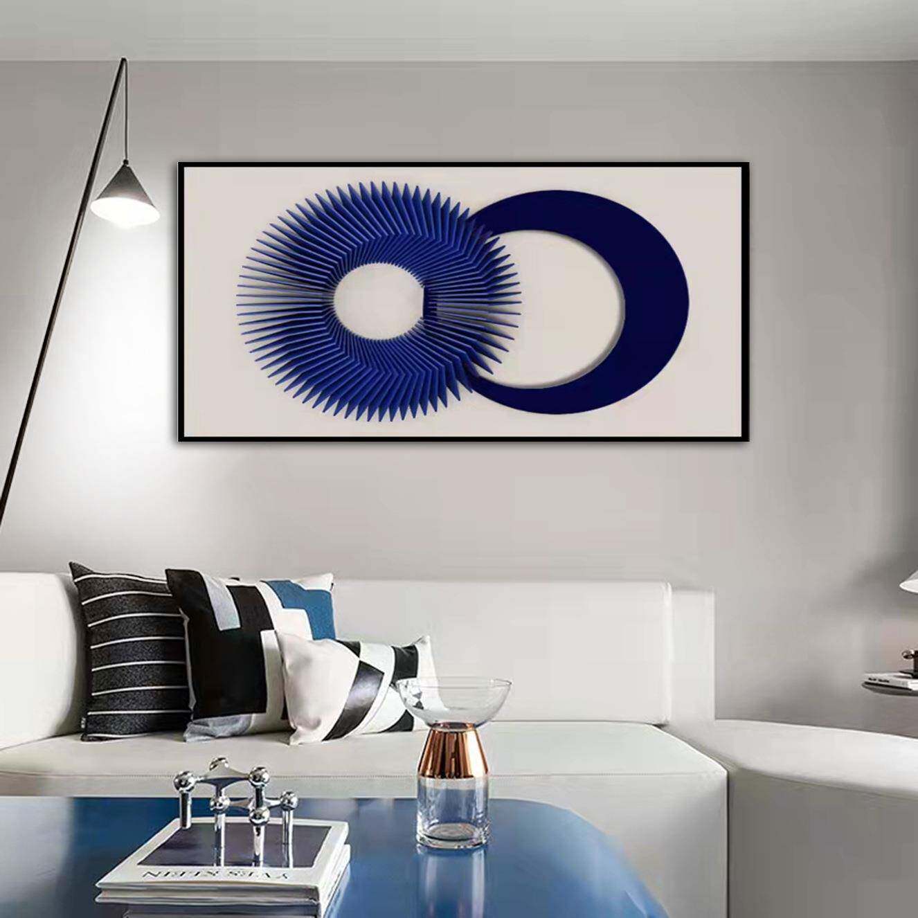 亚克力实物画立体纯手工玄关书房挂画抽象现代客厅走廊过道装饰画