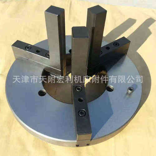 wp320玻璃卡盘3机爪-卡盘术玻璃通孔中三155气动数控机床卡盘
