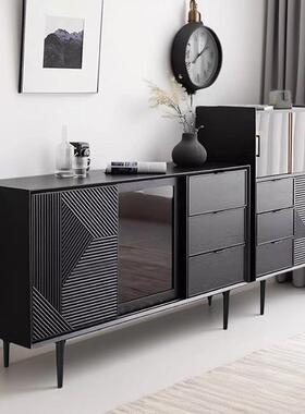 轻奢边储餐物水柜家用斗柜客厅茶收纳柜厨房碗盘ZPY橱柜置物柜柜