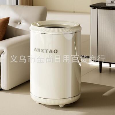 High-end Open-top Metal Trash Can for Home Use, Suitable for
