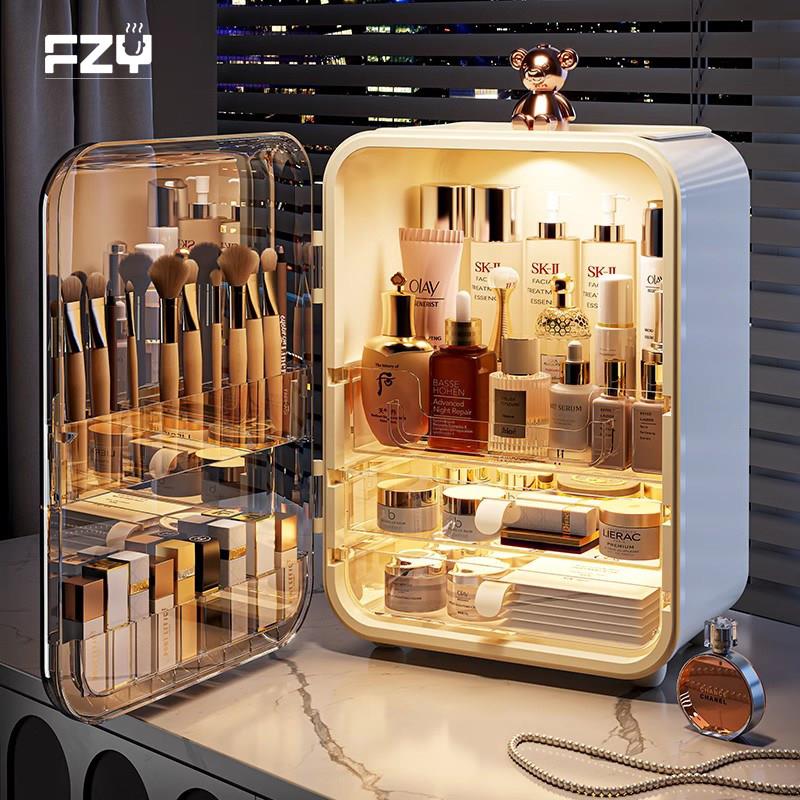 德国FZY化妆品收纳盒家用桌面化妆箱口红护肤品化妆台防尘置物架
