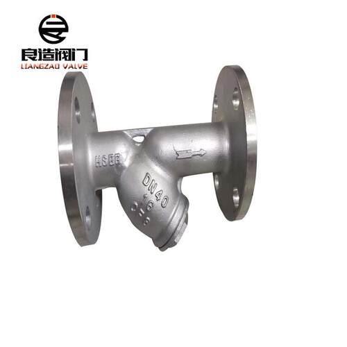 厂家生产销售不锈钢Y型过滤器GL41H-16P DN40 硬密封法兰过滤器