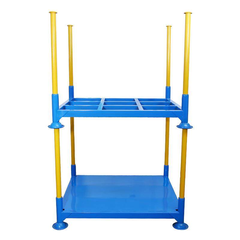 仓库钢制插管式堆垛货架叉车可移动堆叠架直销工厂食品货架冷库