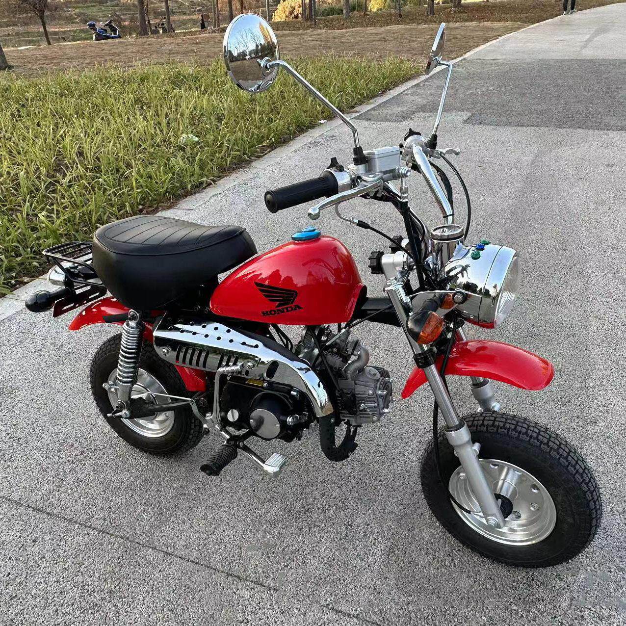 70-150CC两轮迷你摩托车成人汽油四冲程小型越野复古摩托骑行户外