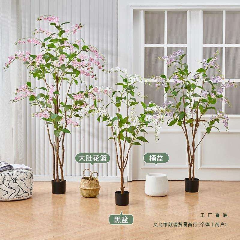 假绿植物花直播间落地盆栽摆件室内民宿橱窗装饰绢花龟背其他婚庆
