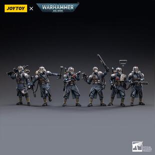 JOYTOY暗源战锤40K克里格死亡军团老兵小队可动兵人模型玩具