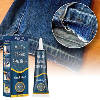 JUE-FISH Fabric Repair Adhesive, Specialized Glue for Clothe