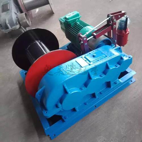 JK8电动卷扬机断电自动刹车5吨卷扬机工地上料