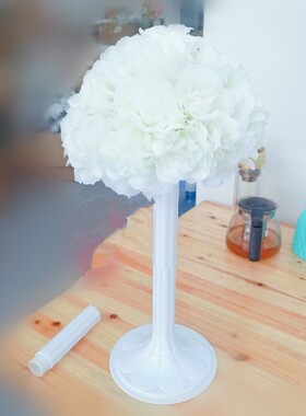 37厘米小两节白色罗马柱 婚庆节日派对桌面装饰中心花架立柱餐桌