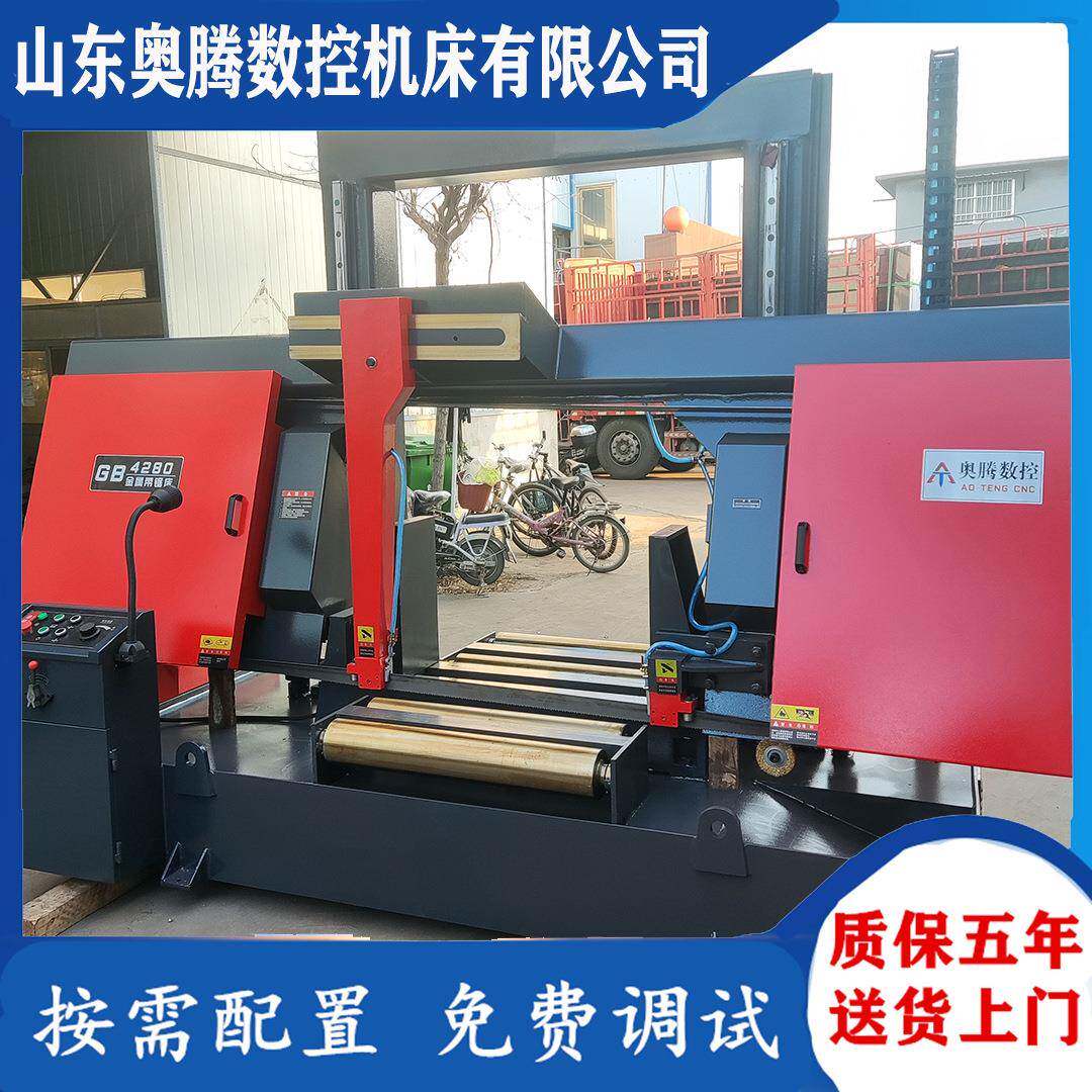 供应GB4280卧式锯床角度金属带锯床4290玻璃石墨锯切