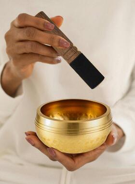 尼泊尔颂钵铜转经碗手工声音疗愈师乐器空间布置迷你冥想瑜伽摆件