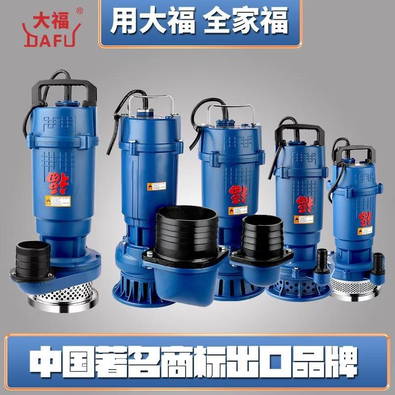 中国浙江大福潜水泵清水抽水泵农用灌溉抽水机家用井水高扬程水泵