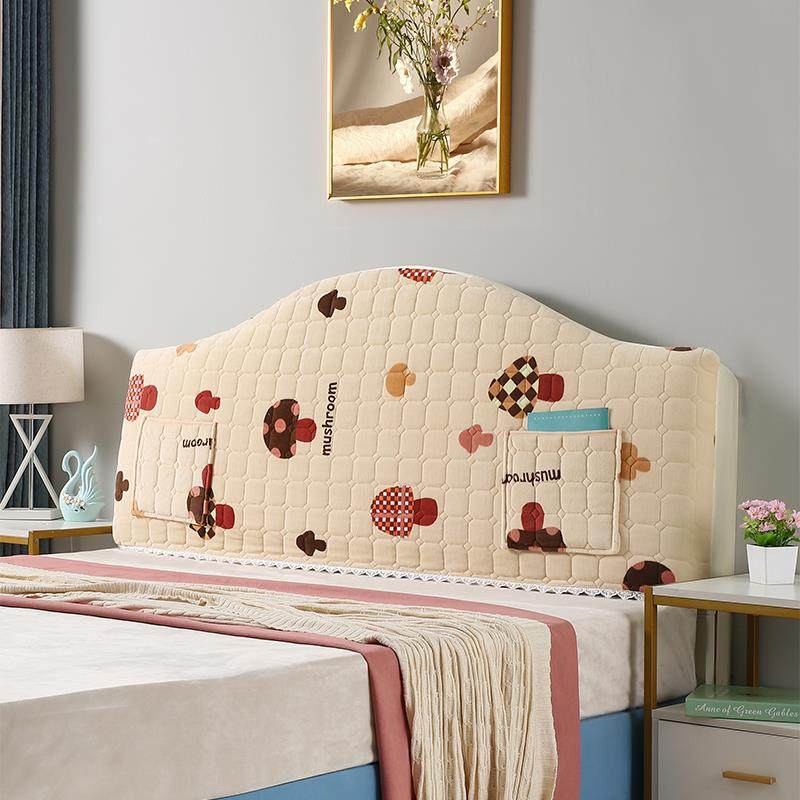 木头硬板床头罩2024新款床头套罩异形加厚防尘通用万能高档半弧形,居家布艺,床头罩,淘宝优惠券,粉丝福利购,淘宝优惠卷