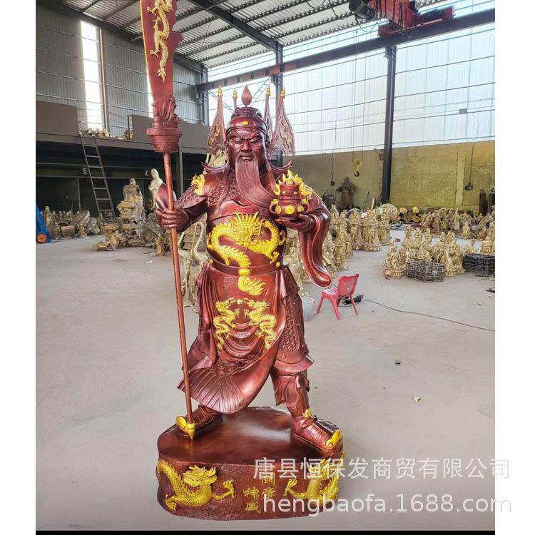 铜器厂家纯铜九龙关公关羽神像大中小铜关公摆件工艺品价格
