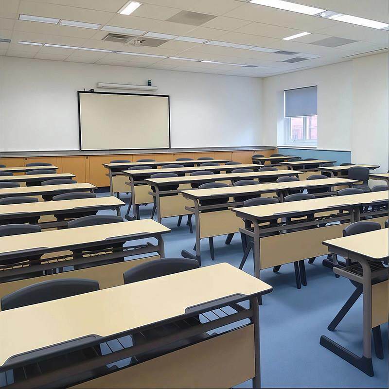 育才单双人中小学生课桌椅培训桌学校教室辅导机构托管班补习班级