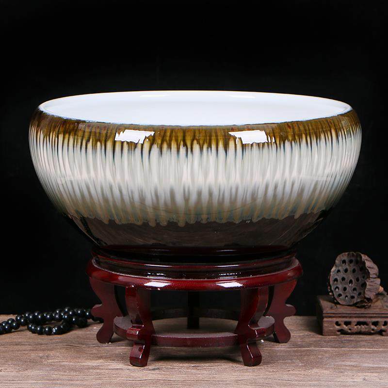 正品景德镇陶瓷鱼缸碗莲睡莲大养鱼盆乌龟荷花缸小金号盆盆鱼客厅,宠物/宠物食品及用品,桌面缸,淘宝优惠券,粉丝福利购,淘宝优惠卷