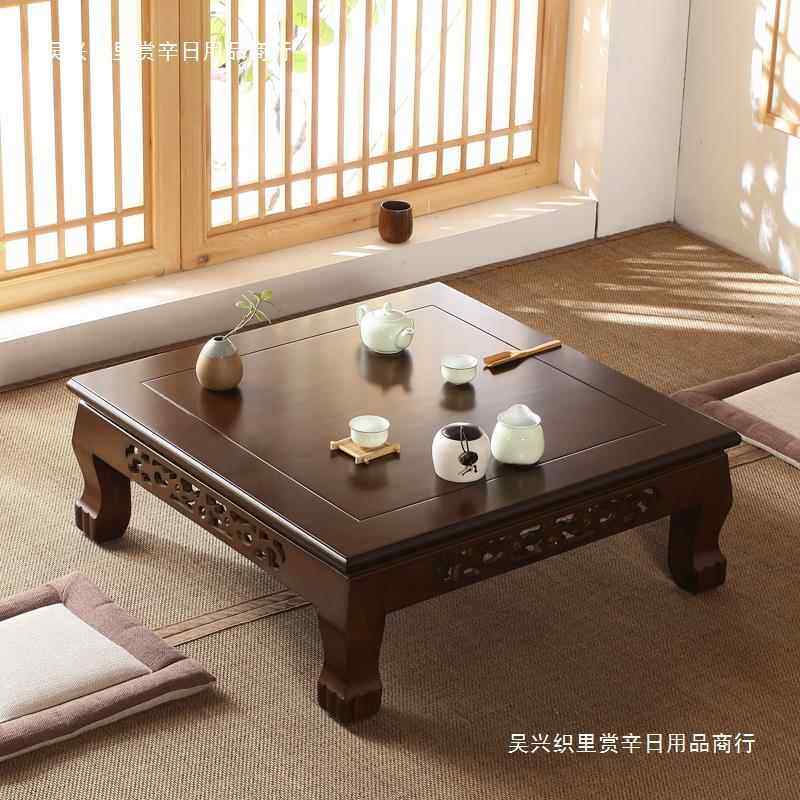 东北农村炕上用的饭老式窗实木炕榻桌漂台窗桌子飘台桌小茶765316