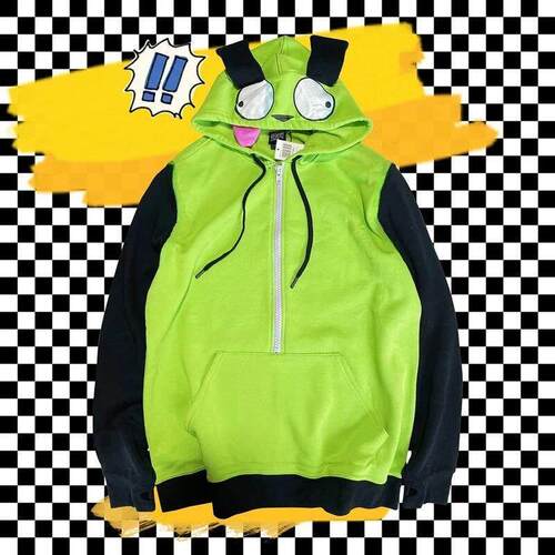 Anime Invader Cosplay Costume Coat Alien Zim Hoodies Jacket