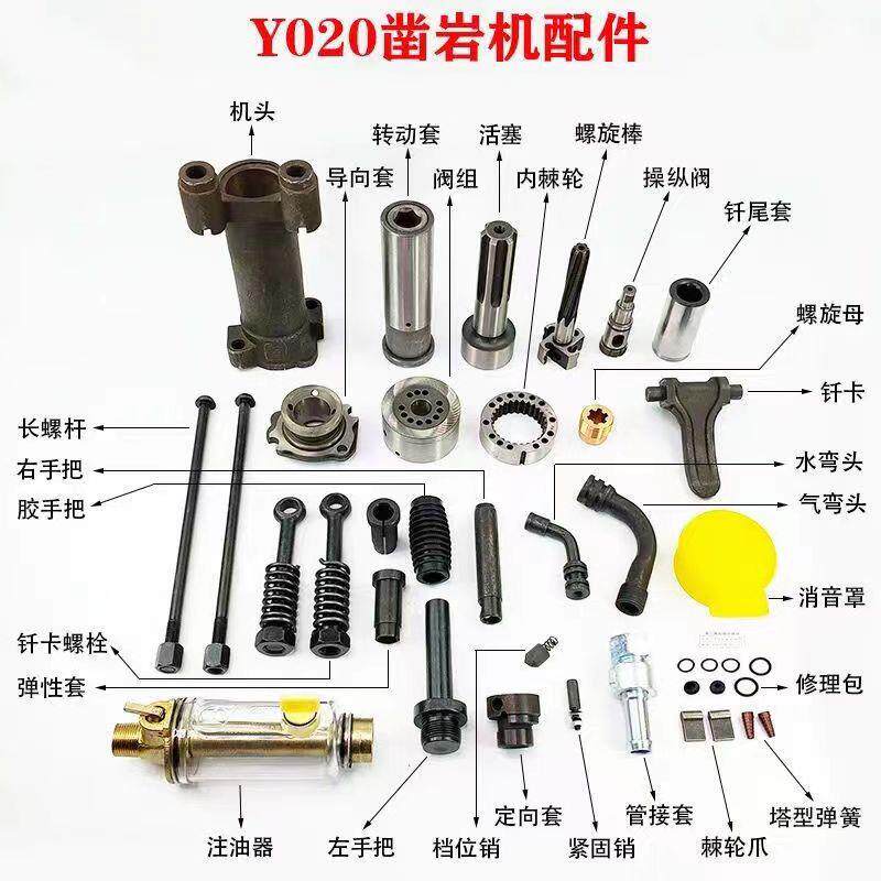 手持式凿岩机开山YO18破碎打孔风炮矿用气动冲击炮Y18小型凿岩机