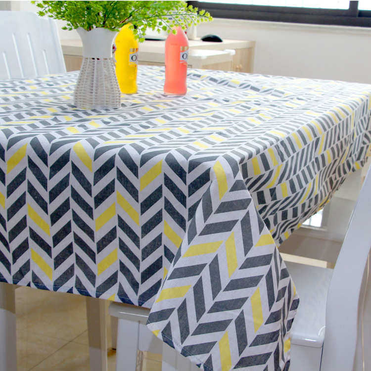 棉麻几何图形餐桌布现代简约中式文艺风茶几布酒店台布装饰盖布,居家布艺,椅套/椅垫,淘宝优惠券,粉丝福利购,淘宝优惠卷