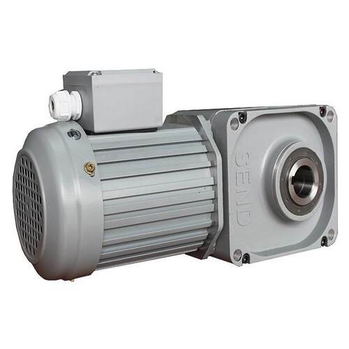 格瓦25W~1100W山藤减速机马达 GTR款直角轴H系列底脚安装调速电机