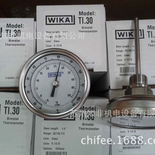 WIKA双金属温度计A50/R52温度变送器TR30-P/TR36电接点表TGS55