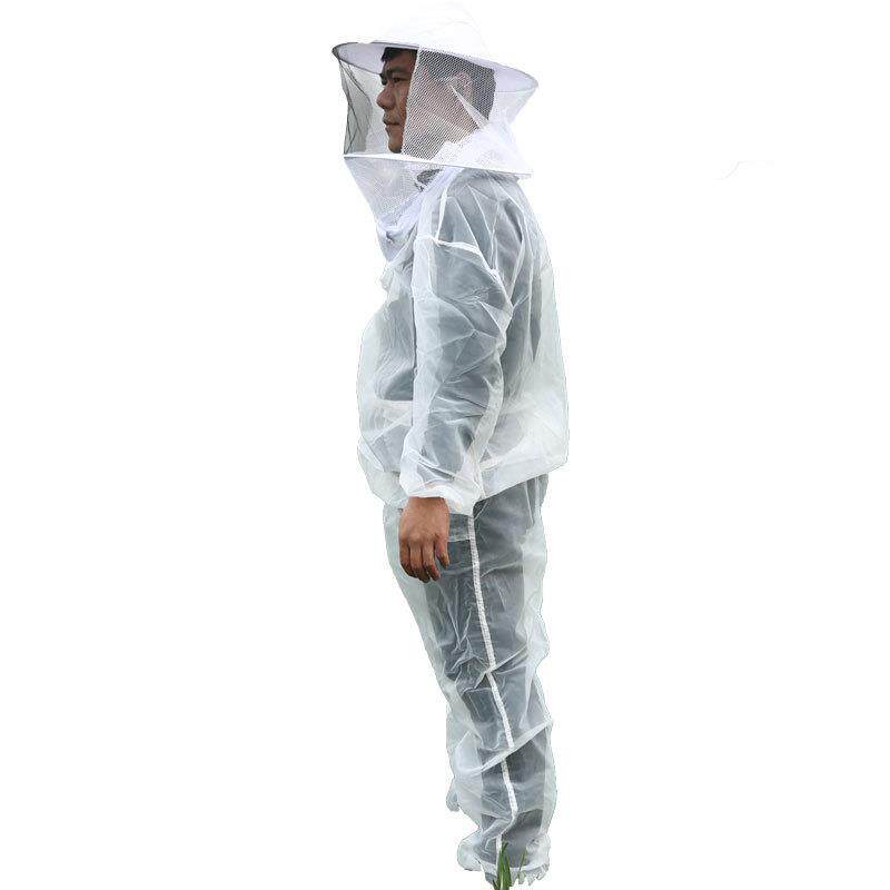 防蜂服透气透明纱网空调衣尼龙蜜蜂防护衣帽子防蜂蛰防蜂蛰分体