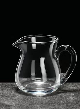 玻璃白酒分酒器80ml毫升二两高级感家用公道杯小酒杯酒壶高档迷你