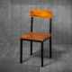 工业风铁艺实木餐椅现代椅方形椅简约凳子家用椅休闲靠背椅酒吧椅