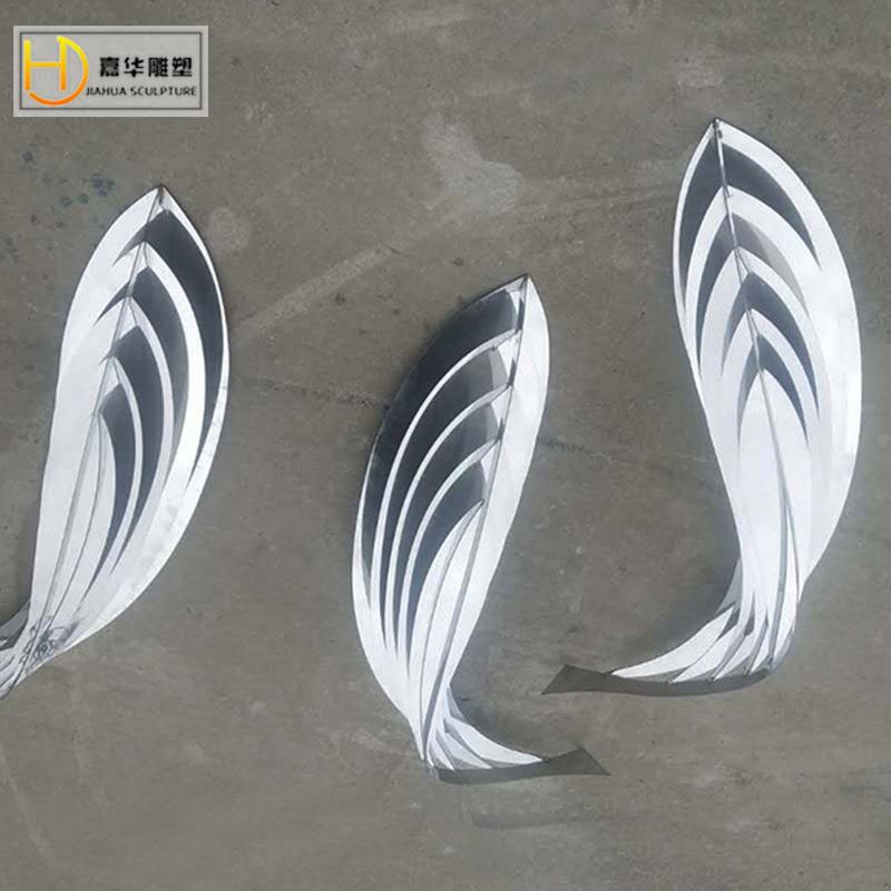 不锈钢小鱼摆件售楼处户外水池水景金属雕塑工艺品园林摆设装饰品