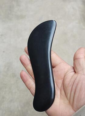 新款直销大号砭石刮痧板S板面部脸部经络疏通肩颈部腿部亮光砭石