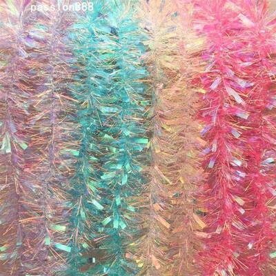 Christmas ribbon decorations with floral patterns圣诞节彩条