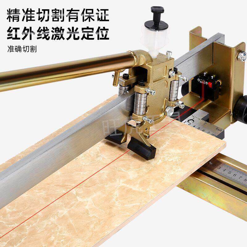 旺虎重型手动瓷砖切割机 瓷砖推刀800 1000 1200激光地砖切割机
