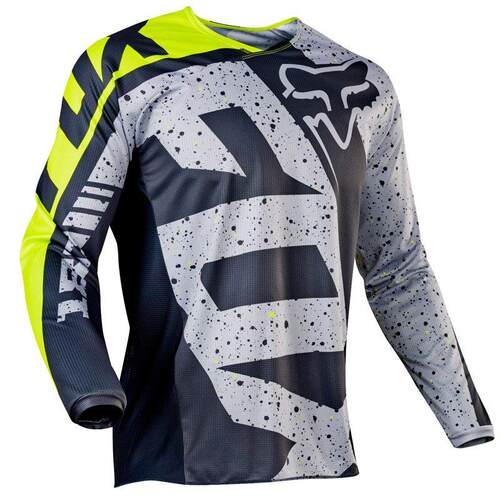 登山自行车长袖速降服FOX机车骑行速降服透气速干 干骑行上衣