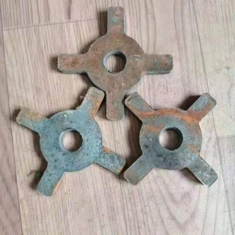 100个十字梅花垫片梅华铁三段 铝膜垫 方柱扣垫片山型卡螺丝垫片