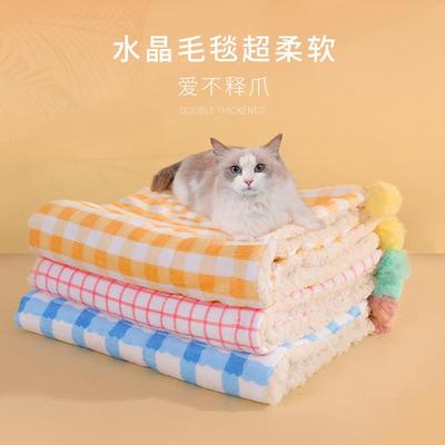 小狗睡觉毯子狗狗宠物宠物沙发