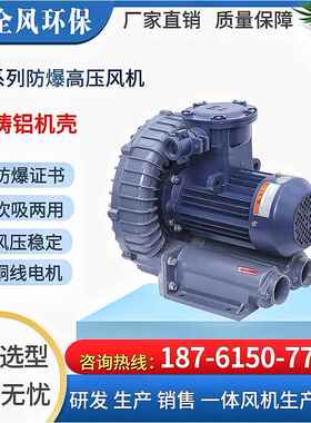 防酸电镀高压送风机RB-81D-25.5KW真空吸附高压风泵锅炉漩涡气泵