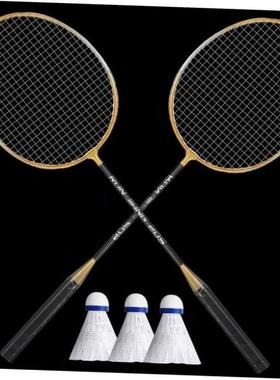 Set of 2 badminton rackets羽毛球拍2只装 成人合金分体娱乐练习