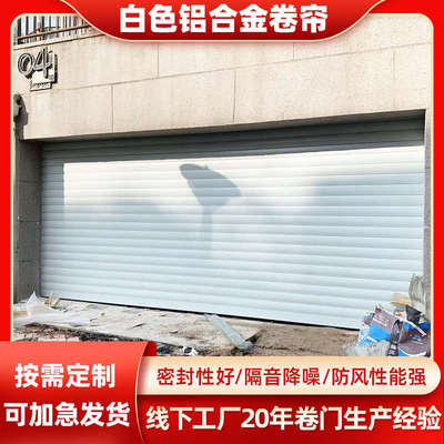 铝合金车库电动卷帘门全套商铺欧式静音卷闸门家用抗风手动卷闸门