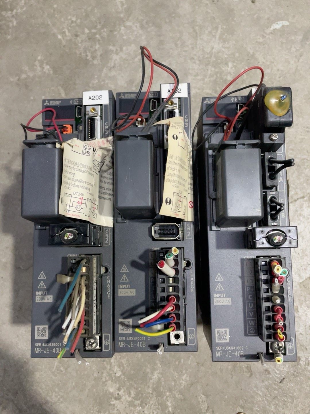 三菱伺服驱动器MR-JE-40B，实物拍摄，功能包好，包邮