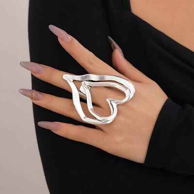 Exaggerated Sweet Cool Love Ring Cross Personalized Ring